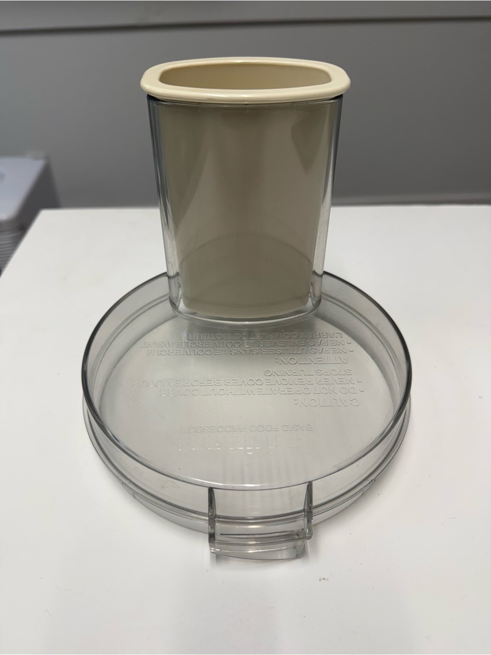 Cuisinart Food Processor DLC-5 Replacement Lid Cover DLC-104TX Pusher DLC-106TX
